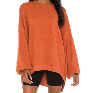 Free People Uptown Pullover Sweater | NWOT | XS | Rust